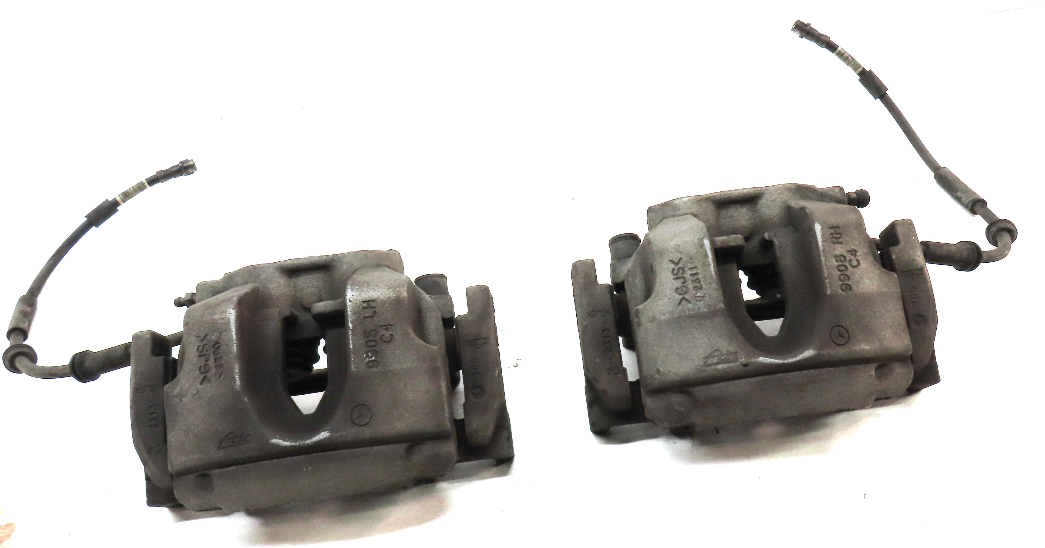 2013-2019 MERCEDES GL GLE GLS ML CLASS (W166 X166) FRONT BRAKE CALIPER SET — exact item pictured